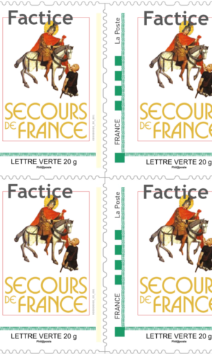 Planche de 30 timbres lettre verte